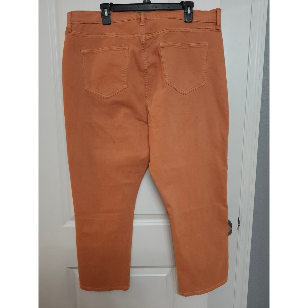 Arizona Jean Co Womens Size 21 Orange Slim Straight High‎ Rise Jeans NWT - Picture 7 of 7